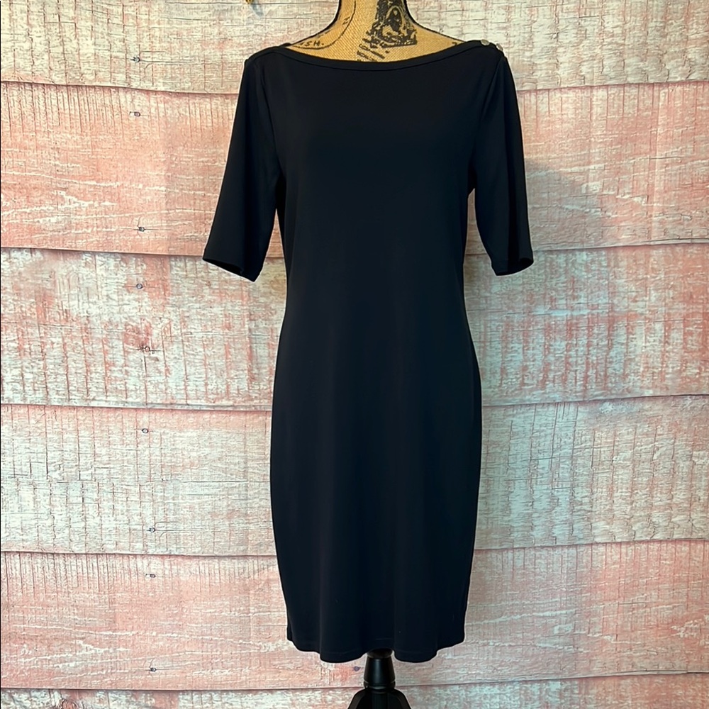 LAUREN RALPH LAUREN Dress Women's XL Navy Blue